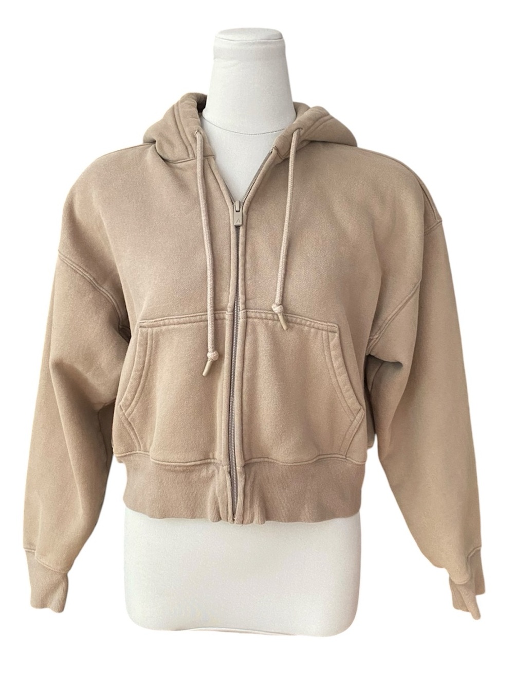 Aritzia Sweatfleece Cropped Boyfriend Hoodie